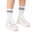 Sneakers rosa, gialle e lilla da donna con dettagli traforati Lora Ferres, Donna, SKU w014000988, Immagine 0